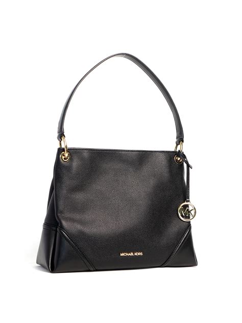 michael kors nicole medium shoulder|Nicole Medium Leather Shoulder Bag – Michael Kors Pre.